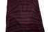 Burgundy and Black Fancy Stripe Open Weave Sweater Knit Fabric 1 Yard and 17 Inches